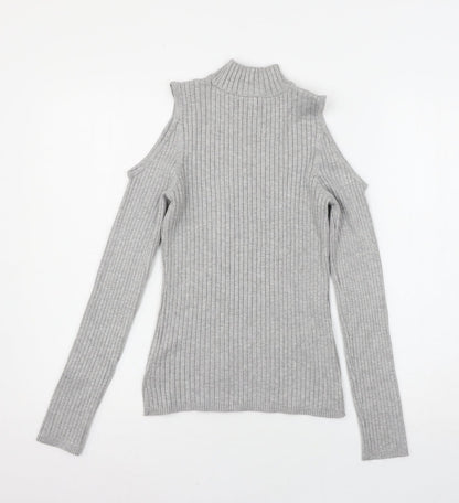 Womens UK Size M Verve Ami Grey Pullover Jumper