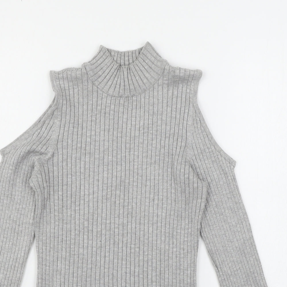 Womens UK Size M Verve Ami Grey Pullover Jumper