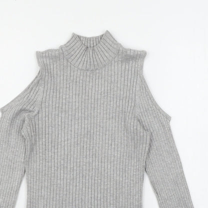 Womens UK Size M Verve Ami Grey Pullover Jumper