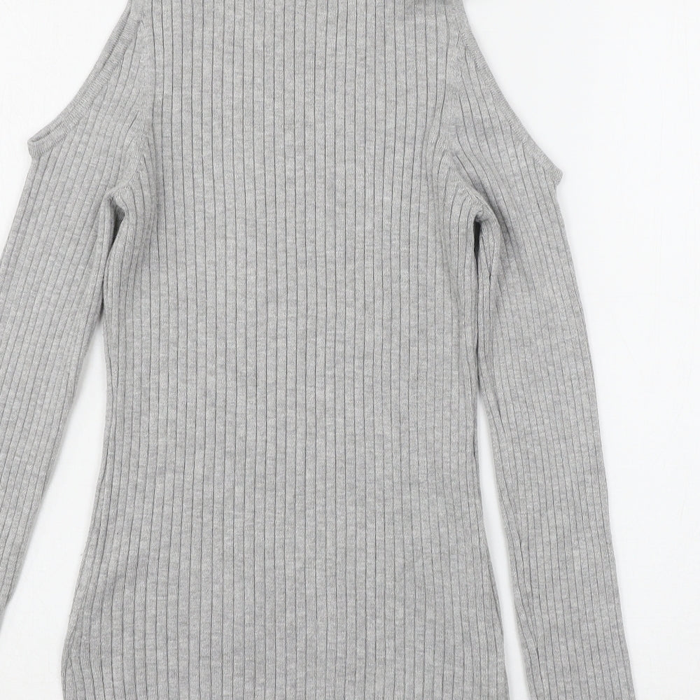 Womens UK Size M Verve Ami Grey Pullover Jumper