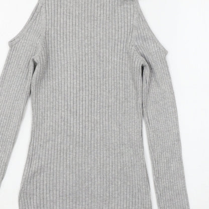 Womens UK Size M Verve Ami Grey Pullover Jumper