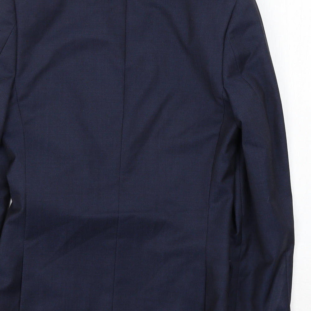 Mens UK Size S Topman Regular Blue Suit Jacket