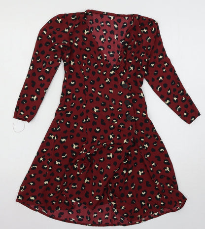 Womens UK Size 6 H&M Red Basic Blouse