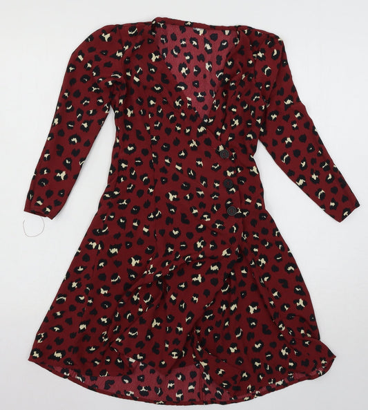 Womens UK Size 6 H&M Red Basic Blouse