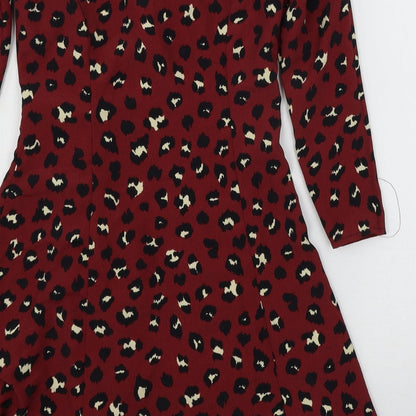 Womens UK Size 6 H&M Red Basic Blouse