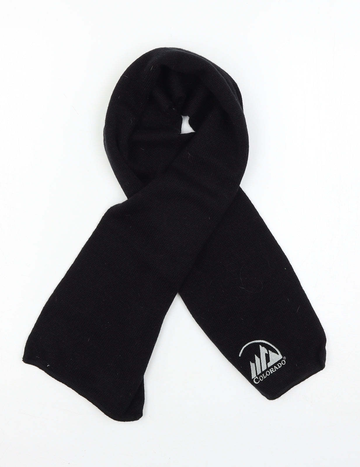 Colorado Mens Black  Knit Scarf  One Size