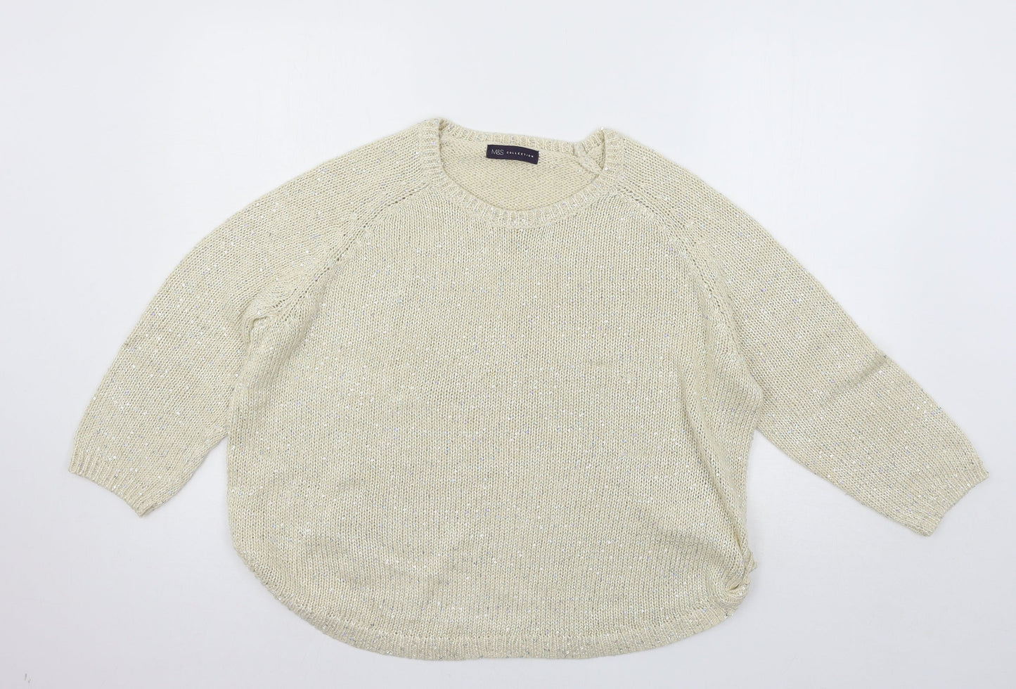 Womens UK Size S Marks and Spencer Ivory Pullover Jumper