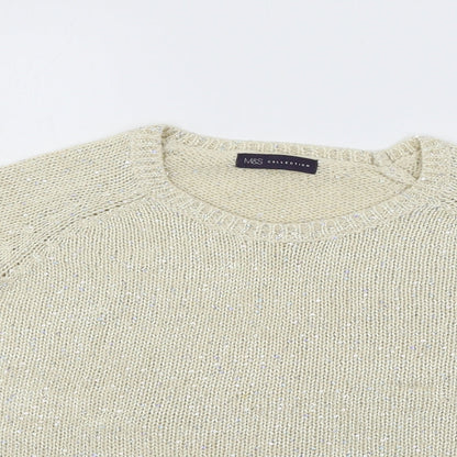 Womens UK Size S Marks and Spencer Ivory Pullover Jumper