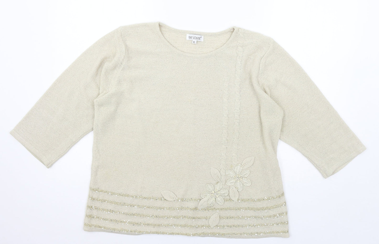 Womens UK Size XL Fay Louise Ivory Pullover Jumper