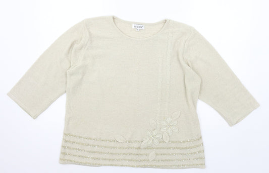 Womens UK Size XL Fay Louise Ivory Pullover Jumper