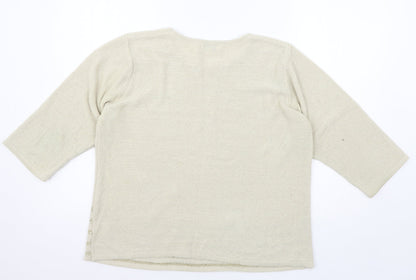 Womens UK Size XL Fay Louise Ivory Pullover Jumper