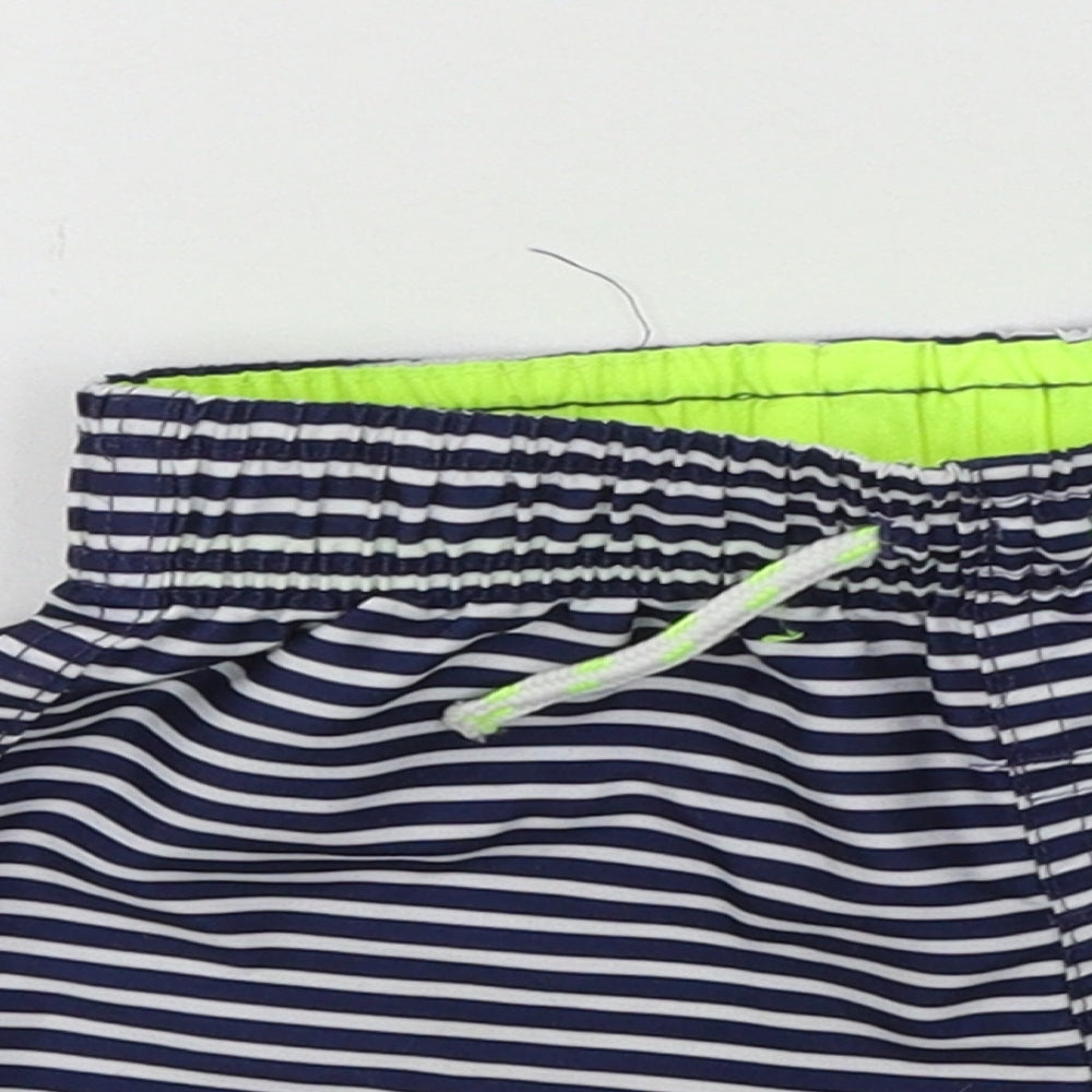 Primark Boys Blue Striped  Cropped Trousers Size 18-24 Months