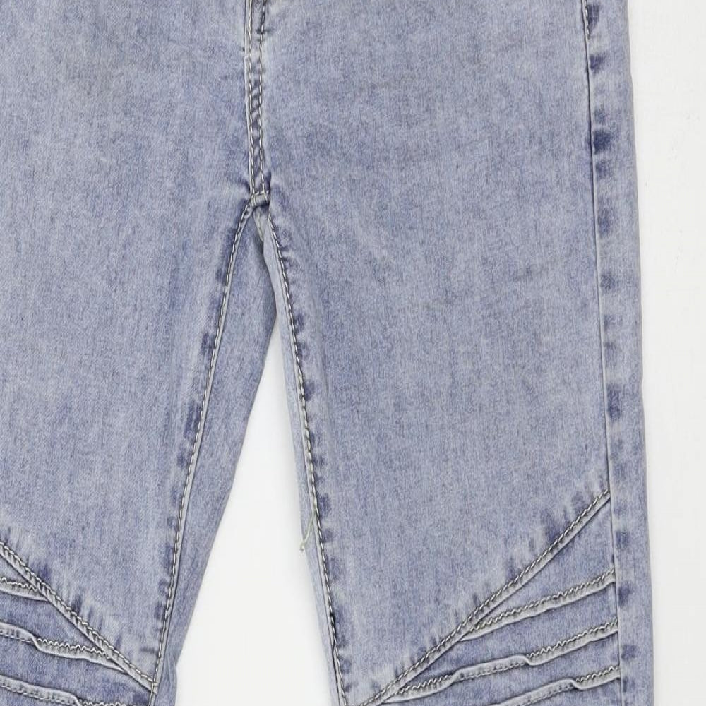 Womens UK Size 6 Preworn Regular Fit Skinny Blue Jeans