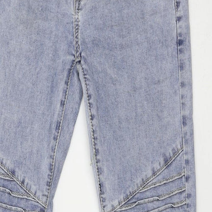 Womens UK Size 6 Preworn Regular Fit Skinny Blue Jeans