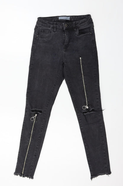 Ke Dress Womens Grey  Denim Skinny Jeans Size 26 in L26 in