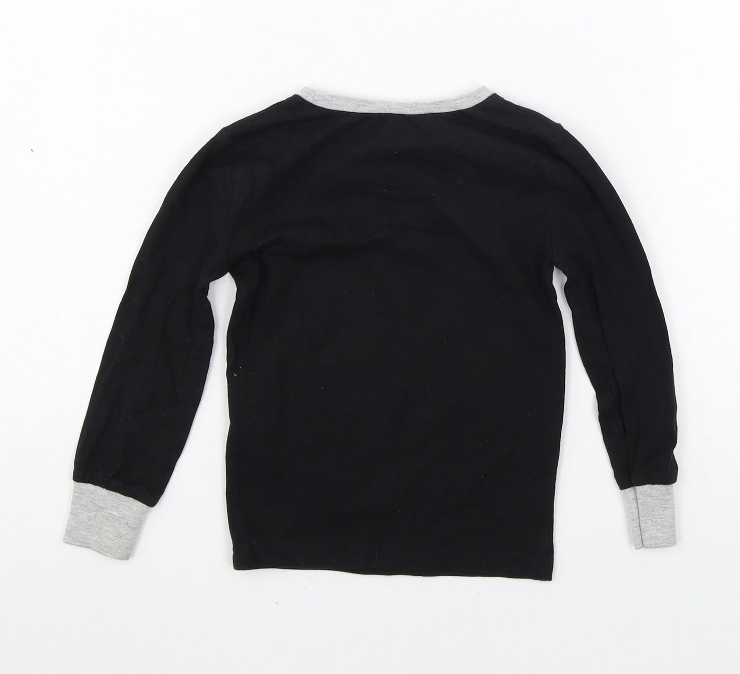 Character.com Boys Black Geometric Jersey  Pyjama Top Size 5 Years  - Storm Trooper