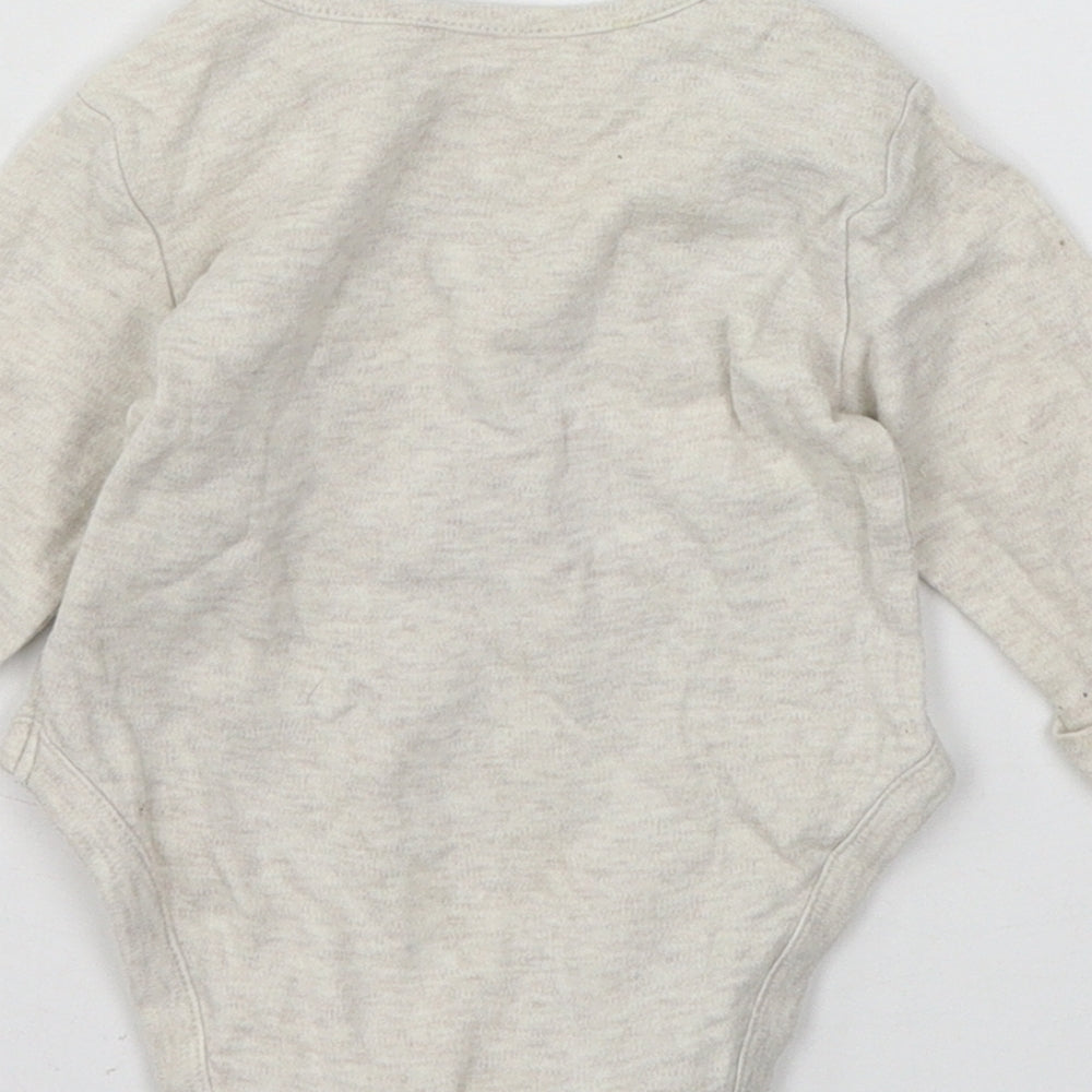 Mothercare Baby Beige  Jersey Babygrow One-Piece Size 0-3 Months