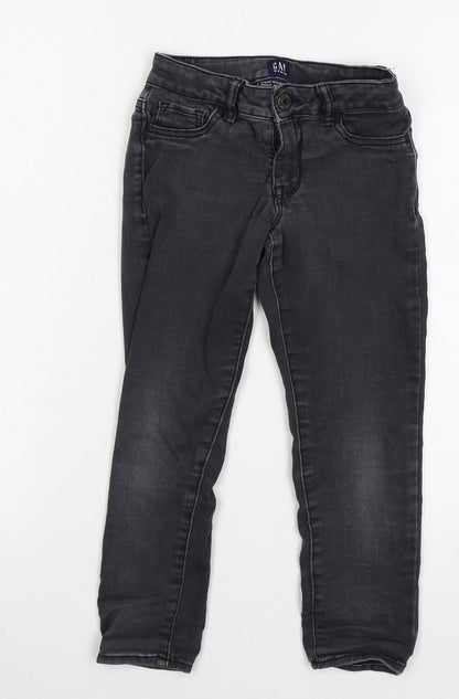 Gap Girls Grey  Denim Skinny Jeans Size 7 Years