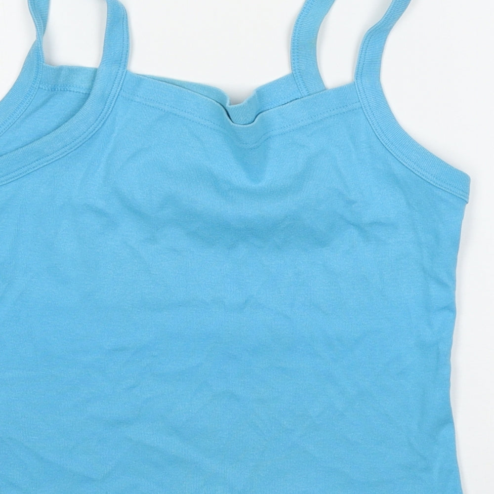 Womens UK Size 12 BHS Blue Basic Tank