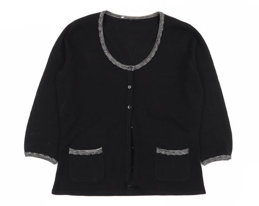 david emanuel Womens Black   Cardigan Jumper Size 10
