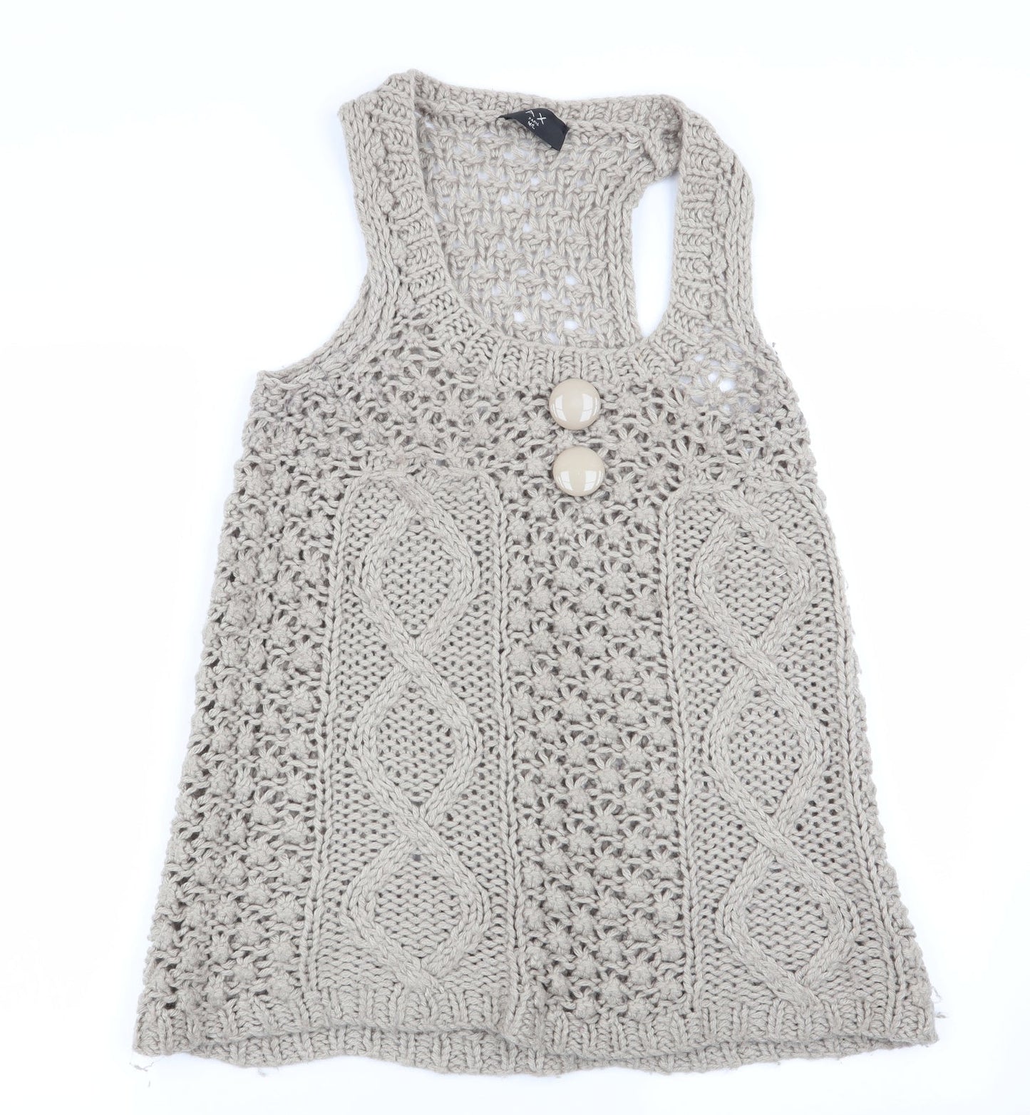 Womens UK Size M AX Paris Beige Pullover Jumper