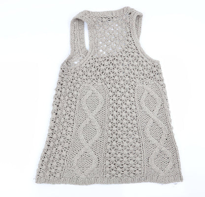 Womens UK Size M AX Paris Beige Pullover Jumper