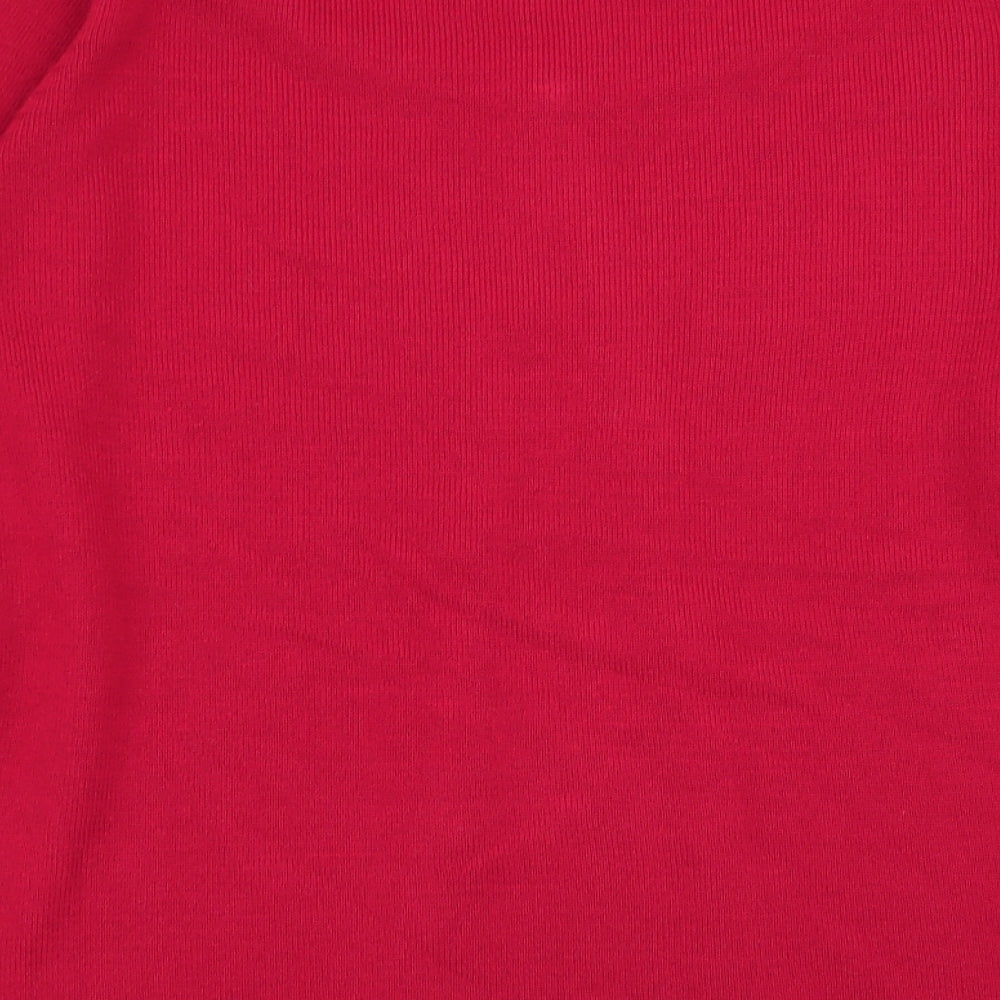 Womens UK Size S casamia Red Basic T-Shirt