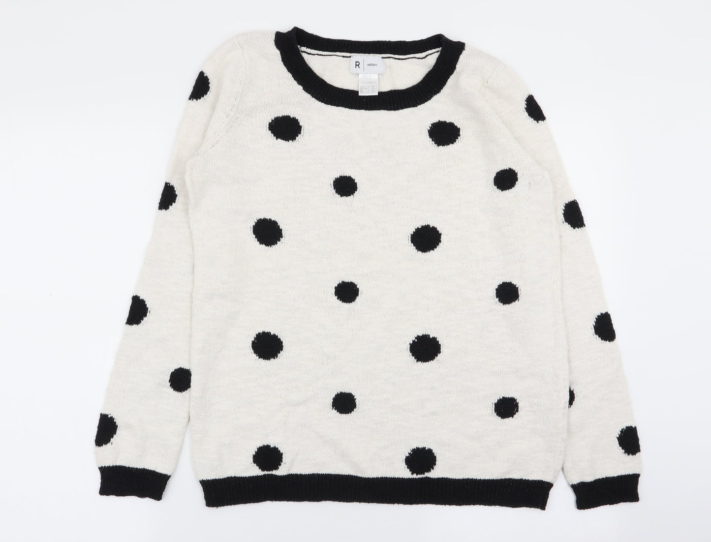 Womens UK Size 10 r edition White Pullover Jumper