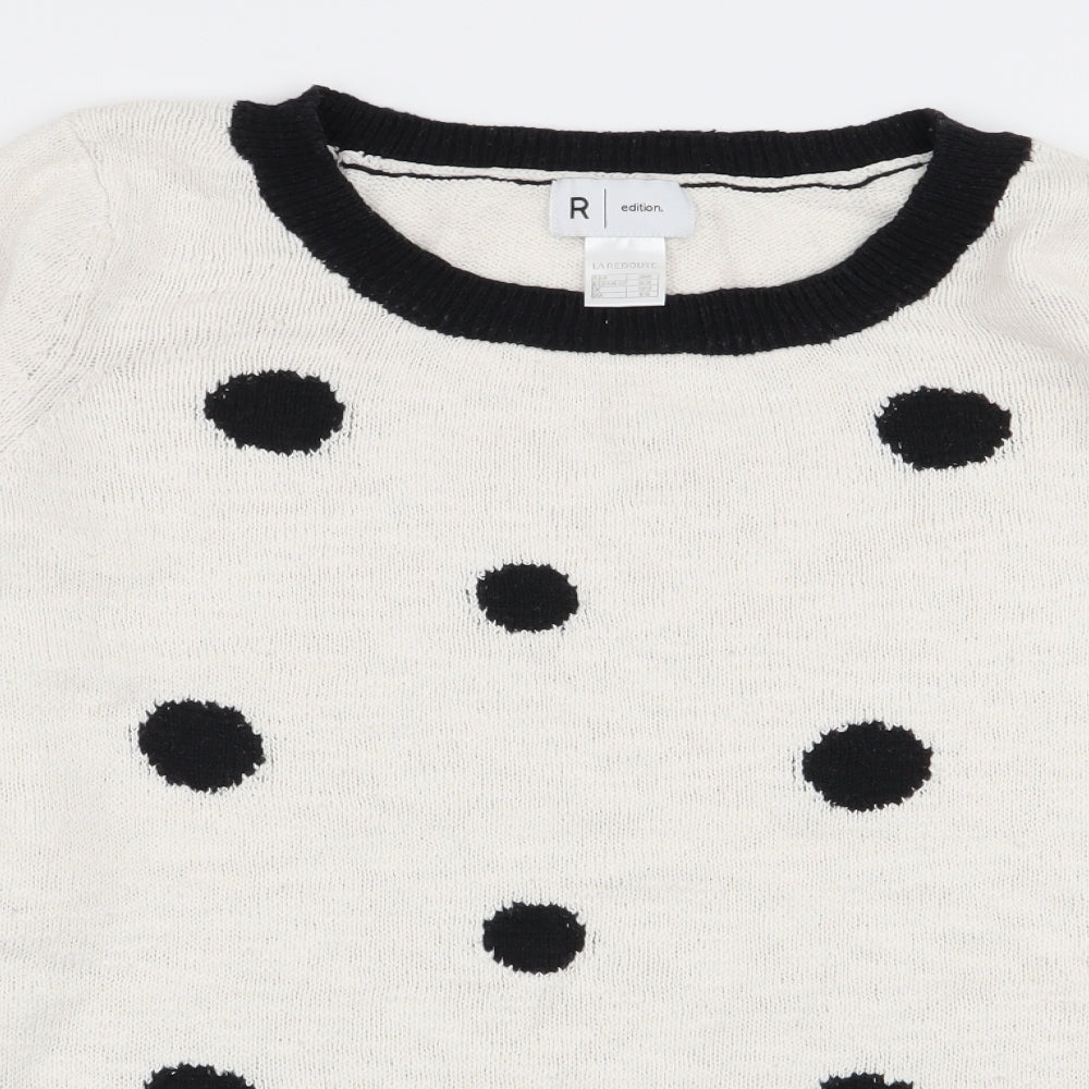 Womens UK Size 10 r edition White Pullover Jumper