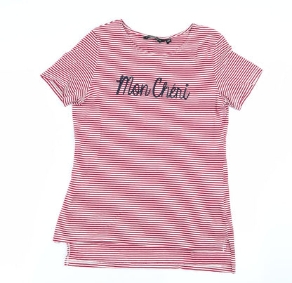 Womens UK Size 10 Dorothy Perkins Multicoloured Basic T-Shirt