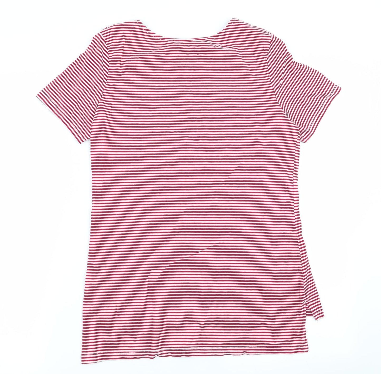 Womens UK Size 10 Dorothy Perkins Multicoloured Basic T-Shirt