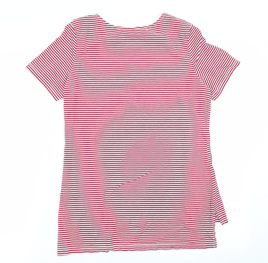 Womens UK Size 10 Dorothy Perkins Multicoloured Basic T-Shirt