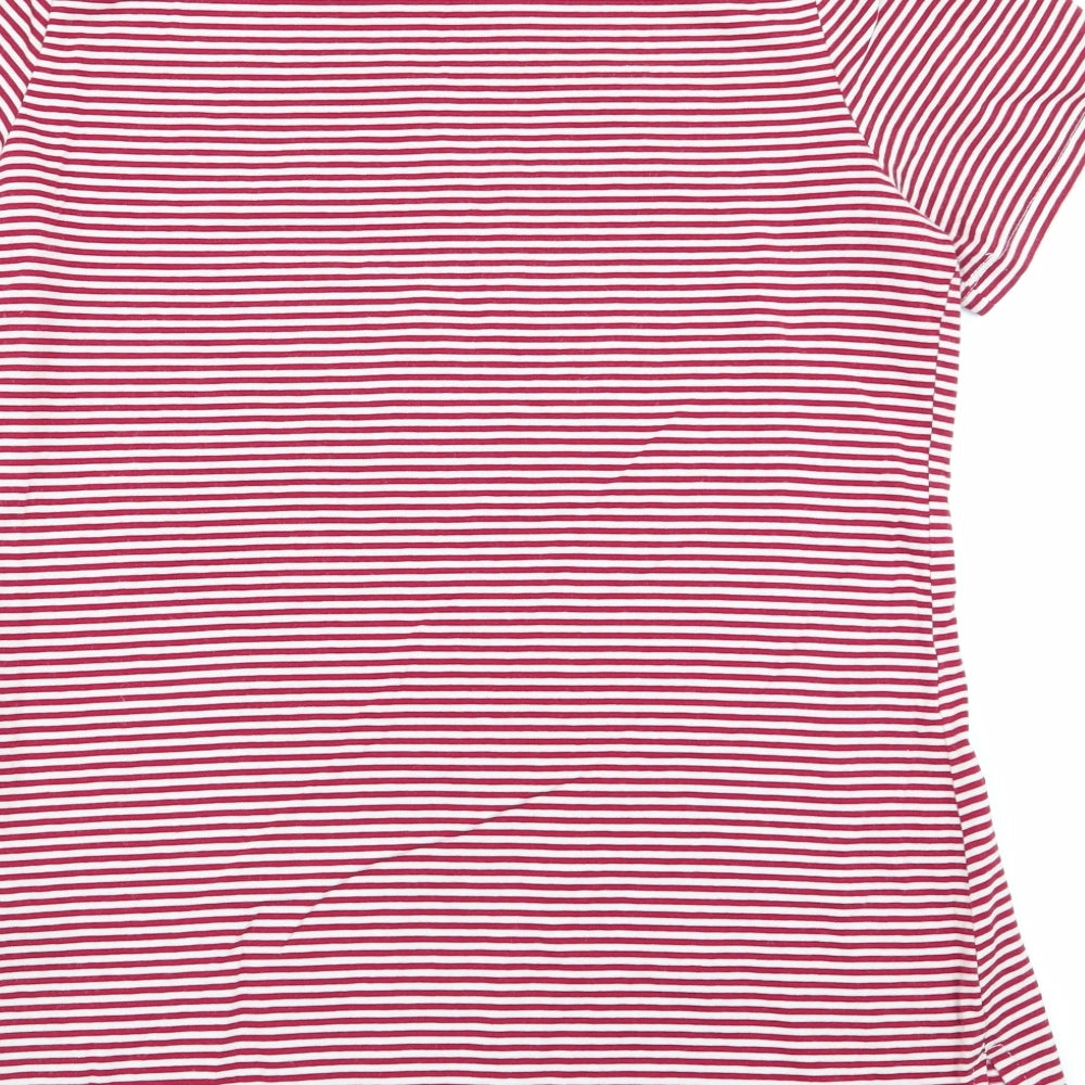 Womens UK Size 10 Dorothy Perkins Multicoloured Basic T-Shirt