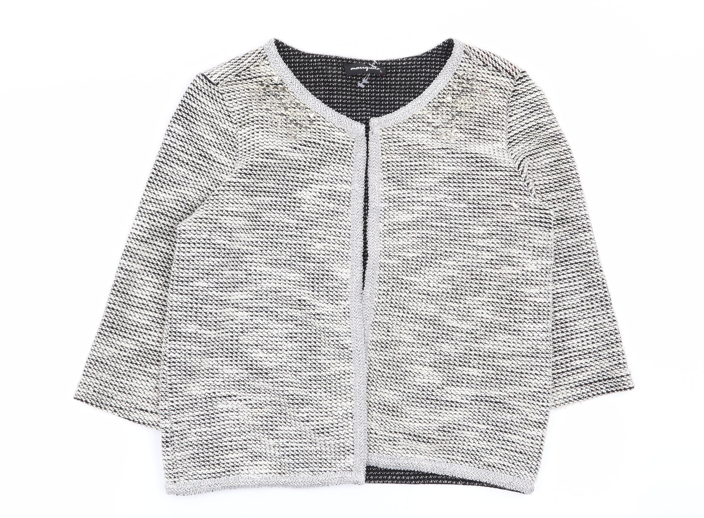 Womens UK Size L Preworn Beige Cardigan Jumper