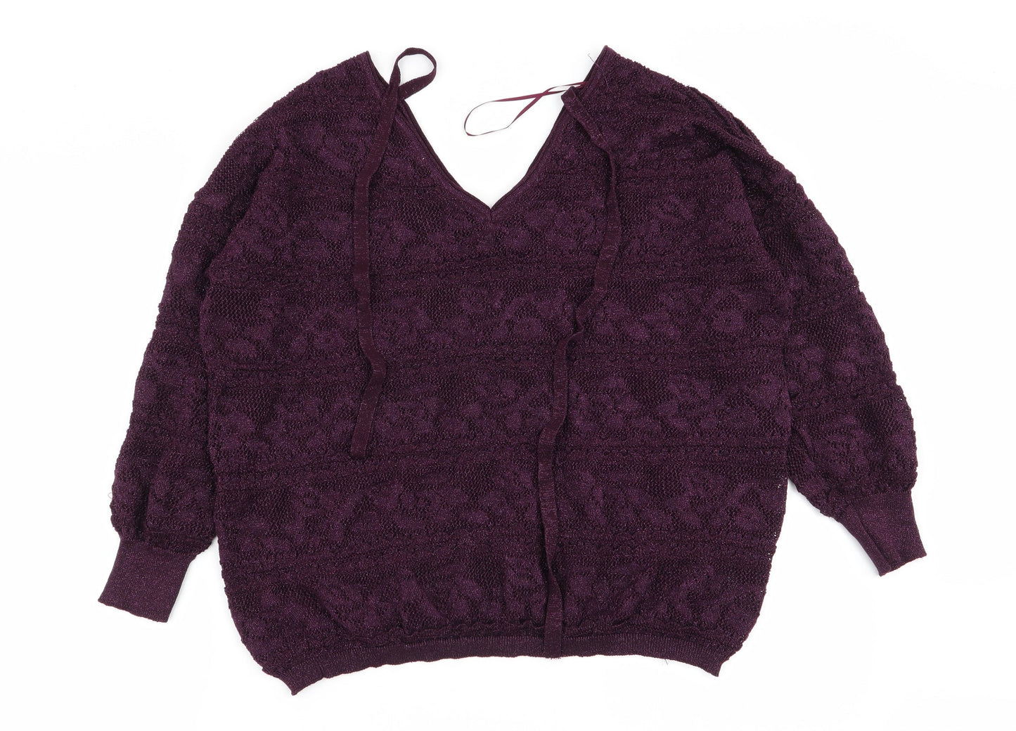 Womens UK Size 14 NEXT Purple Pullover Jumper