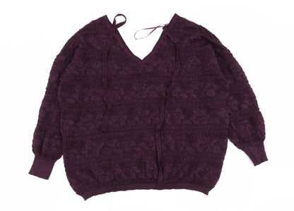Womens UK Size 14 NEXT Purple Pullover Jumper