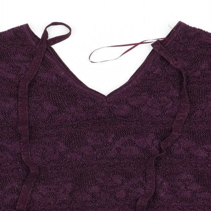 Womens UK Size 14 NEXT Purple Pullover Jumper