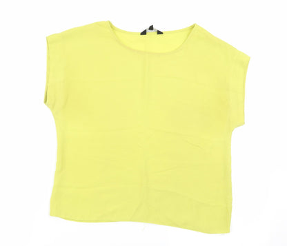 Womens UK Size 8 New Look Green Basic Blouse