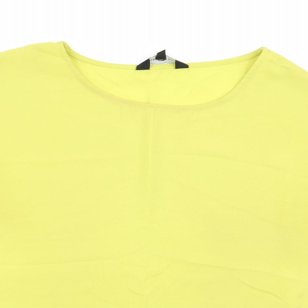 Womens UK Size 8 New Look Green Basic Blouse