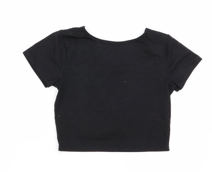mandu Womens Black   Basic T-Shirt Size S