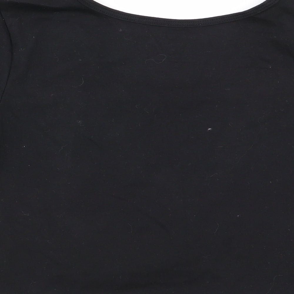 mandu Womens Black   Basic T-Shirt Size S