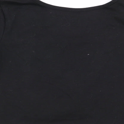 mandu Womens Black   Basic T-Shirt Size S
