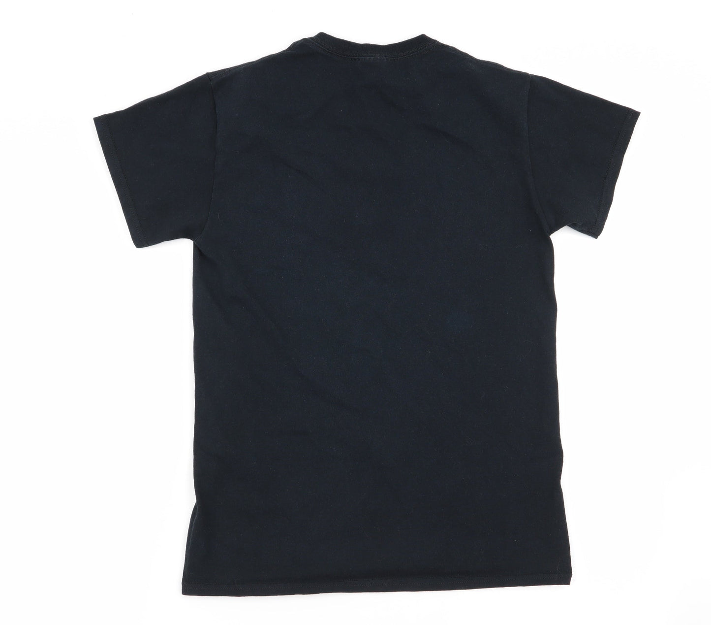 Mens UK Size S Gildan Black  T-Shirt