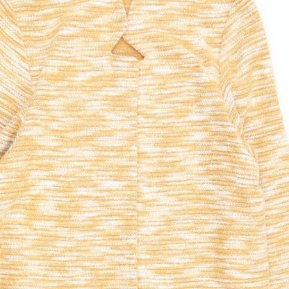 Nutmeg Womens Yellow   Overcoat Coat Size 10