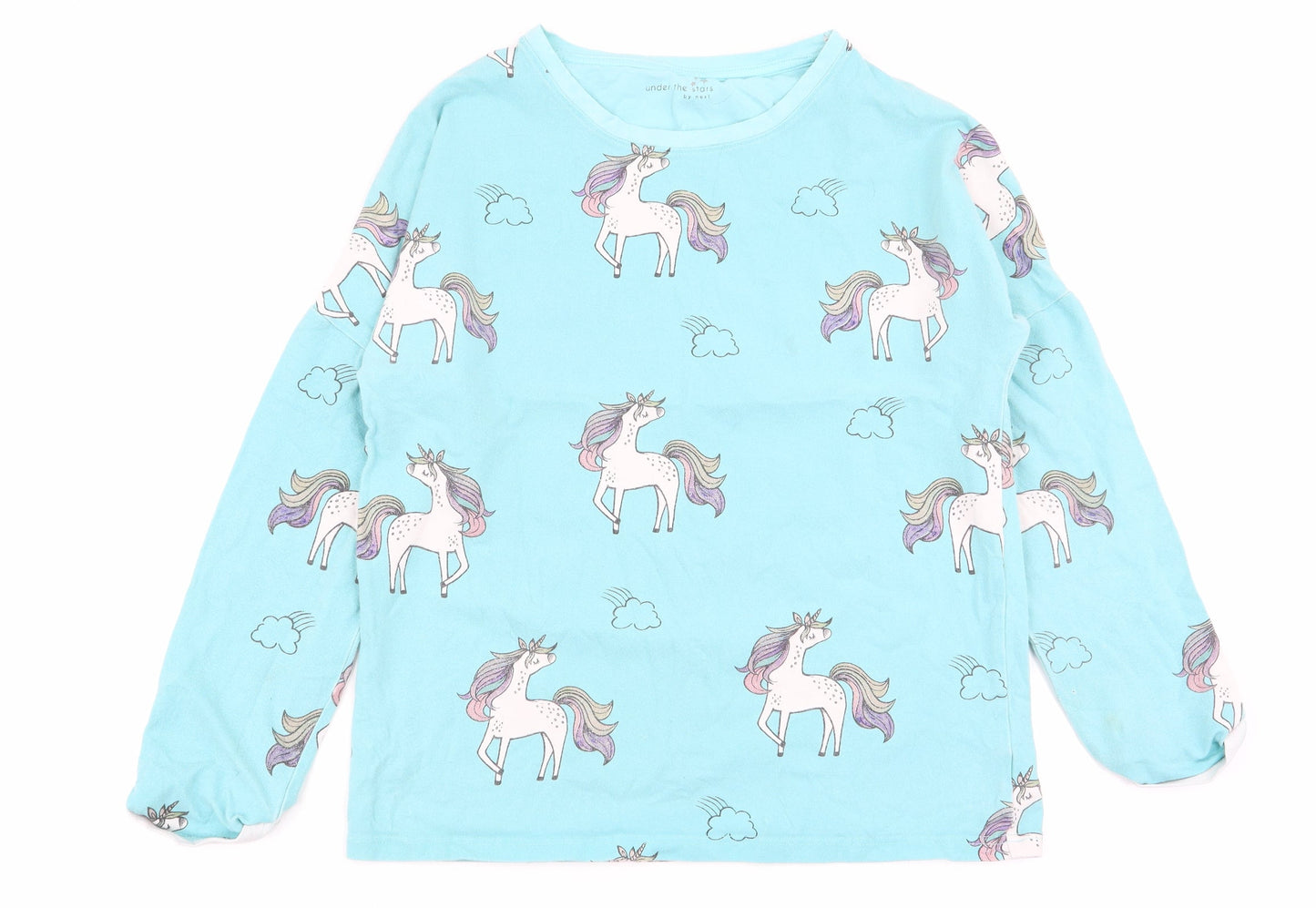 NEXT Girls Blue Animal Print  Top Pyjama Top Size 13 Years