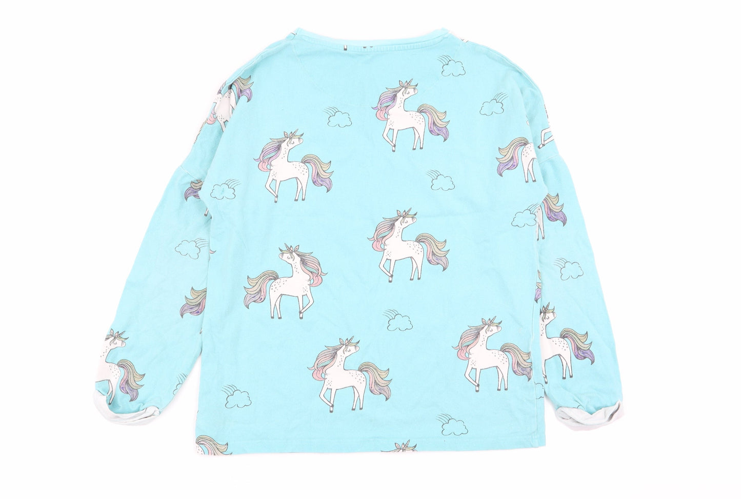 NEXT Girls Blue Animal Print  Top Pyjama Top Size 13 Years