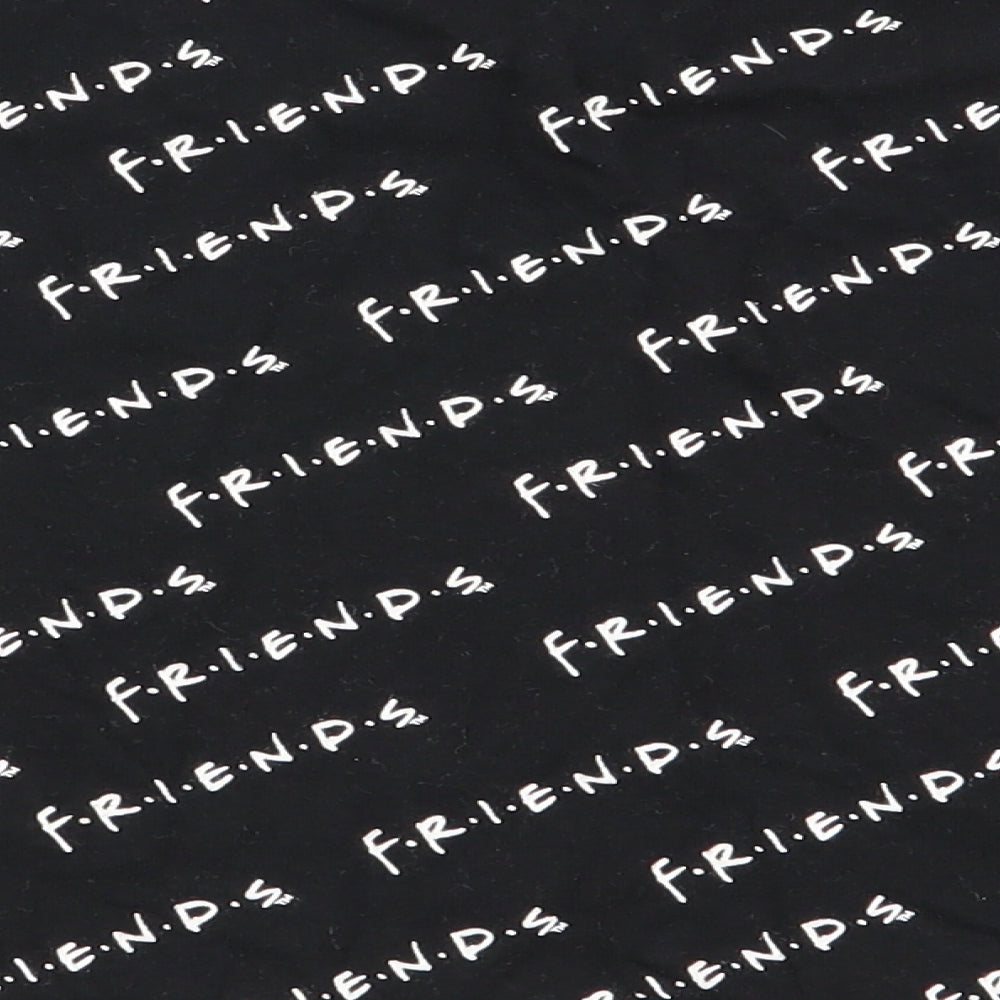 Asda George Girls Black Geometric  Basic T-Shirt Size 10-11 Years  - friends
