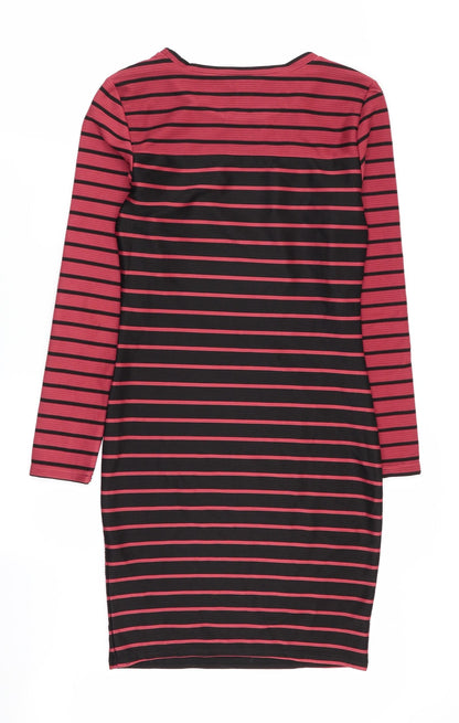 H&M Womens Multicoloured Striped  Fit & Flare  Size 8
