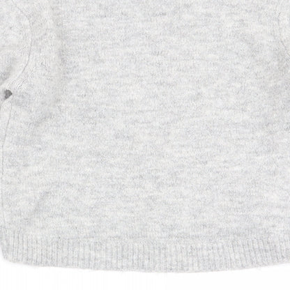 Primark Girls Grey Animal Print  Pullover Jumper Size 9-10 Years