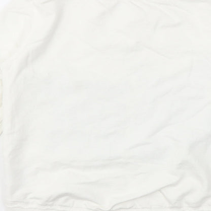 H&M Girls White Animal Print  Pullover Sweatshirt Size 12-13 Years